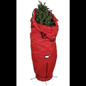 Santa's Bags Upright Tree Storage Bag for6-9ft. Trees Red